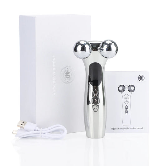 EMS Facial Roller Massager Microcurrents Face Lifting Machine V-Face Rollermassager Skin Rejuvenation Anti-Wrinkle Beauty Device