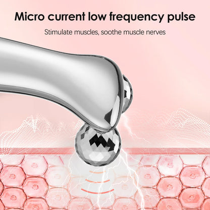 EMS Facial Roller Massager Microcurrents Face Lifting Machine V-Face Rollermassager Skin Rejuvenation Anti-Wrinkle Beauty Device